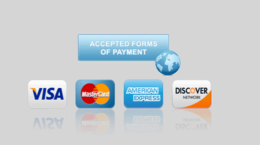 Display the Types of Payment you Accept