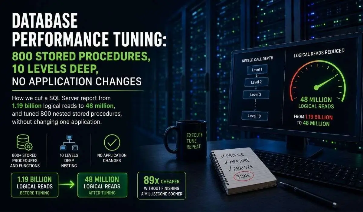 Database performance tuning across 800 stored procedures Database performance tuning across 800 stored procedures