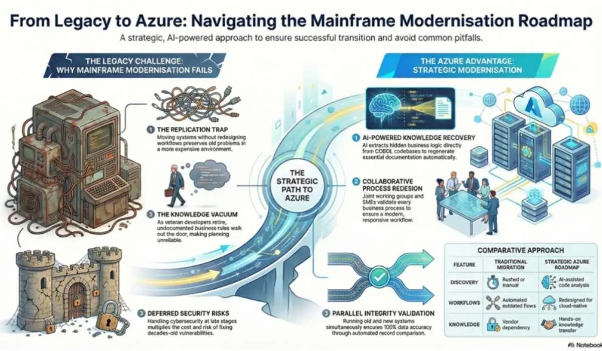 From Legacy to Azure: Navigating the Mainframe Modernisation Roadmap