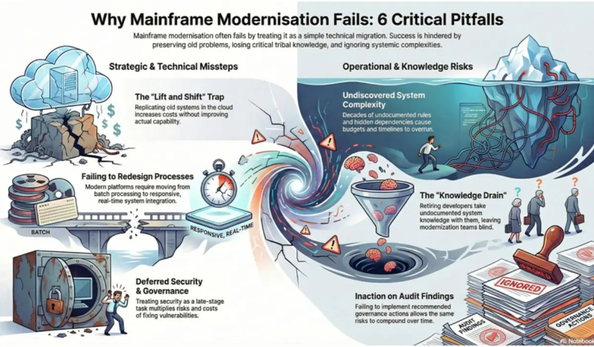 Why Mainframe Modernization Fails - 6 Root Causes Why Mainframe Modernization Fails - 6 Root Causes